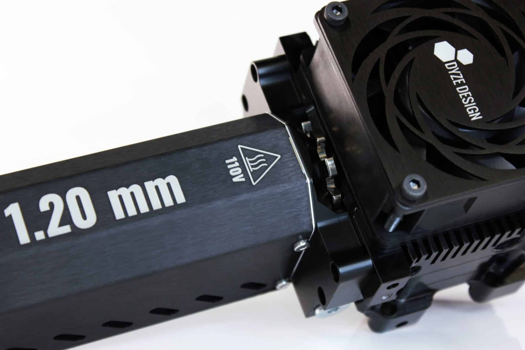 Typhoon extruder interchangeable heatcore